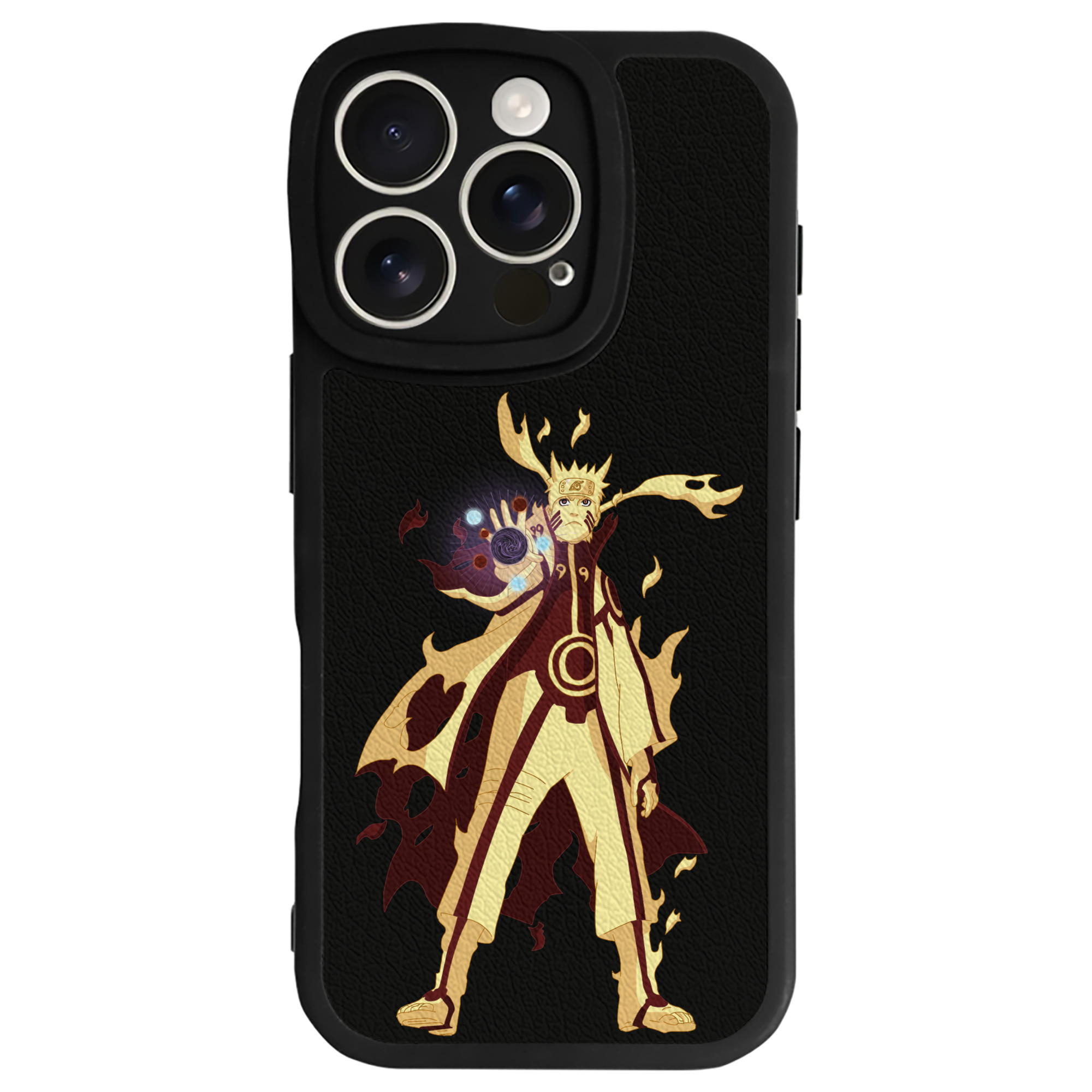 （画像用） NARUTO -ナルト- うずまき ナルト Uzumaki Naruto 【iPhone 16シリーズ対応】シリコンスマホケース（レザー調） 材質：シリコン
